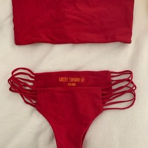 Red Mikoh “string” bikini